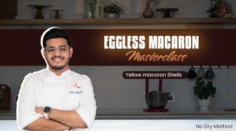 Yellow Macaron shell no dry recipe