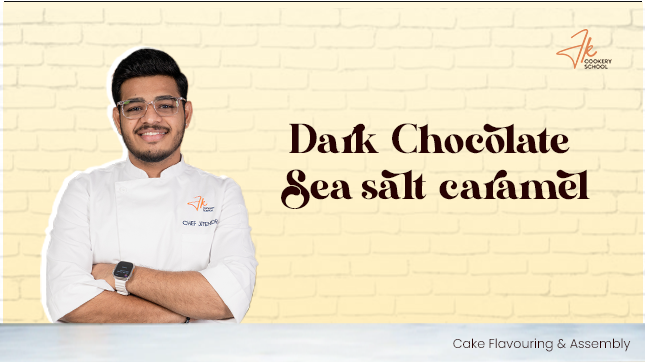 Dark chocolate sea salt cake