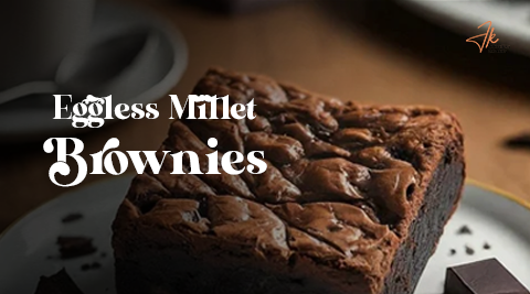 Eggless Millet Brownies 