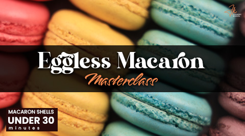 Eggless macarons
