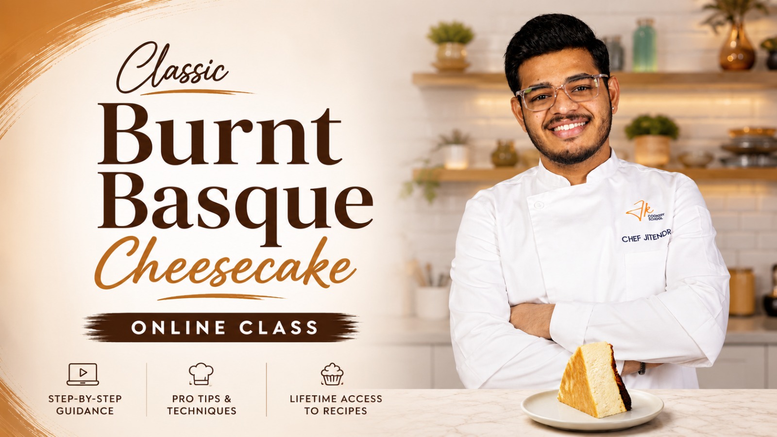THE CLASSIC BASQUE BURNT CHEESECAKE MASTERCLASS